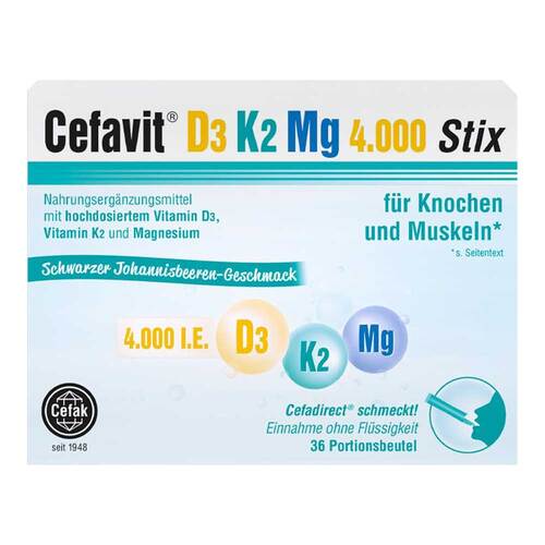 Cefavit D3 K2 Mg 4.000 I.E. Stix Granulat - 1