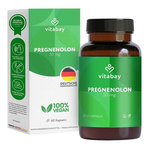 Pregnenolon 50 mg hochdosiert Kapseln - 1