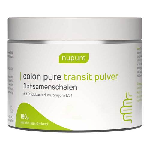 Nupure colon pure transit pulver flohsamenschalen - 1