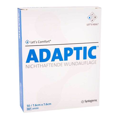Adaptic 7,6x7,6 cm feuchte Wundauflage 2012DE - 1