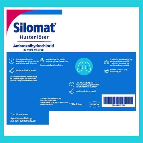Silomat Hustenl&ouml;ser Ambroxolhydrochlorid 30mg / 5ml - 9