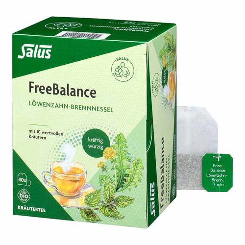 Freebalance L&ouml;wenzahn-Brennnessel Tee Bio Salus Filterbeutel - 1