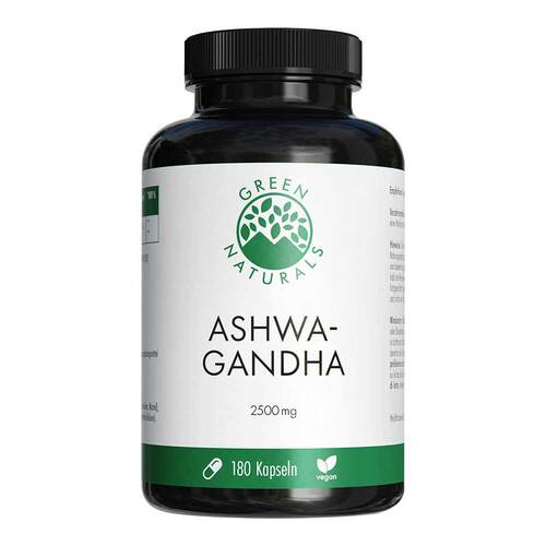 Green Naturals Ashwagandha 2500mg hochdosiert vegane Kapseln  - 1