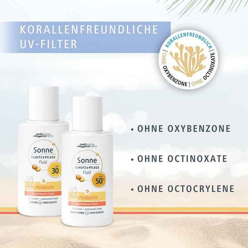 Sonne Schutz &amp; Pflege Fluid ultraleicht LSF 30 - 5