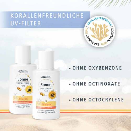 Sonne Schutz &amp; Pflege Fluid ultraleicht LSF 50 +  - 5