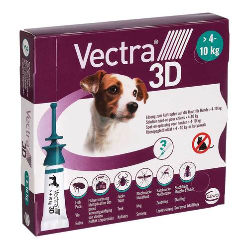 Vectra 3D L&ouml;sung z.Auftro.a.d.Haut f&uuml;r Hunde &uuml;.4 - 10 kg - 1