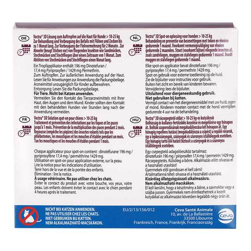Vectra 3D L&ouml;sung z.Auftro.a.d.Haut f&uuml;r Hunde &uuml;.10 - 25 kg - 2