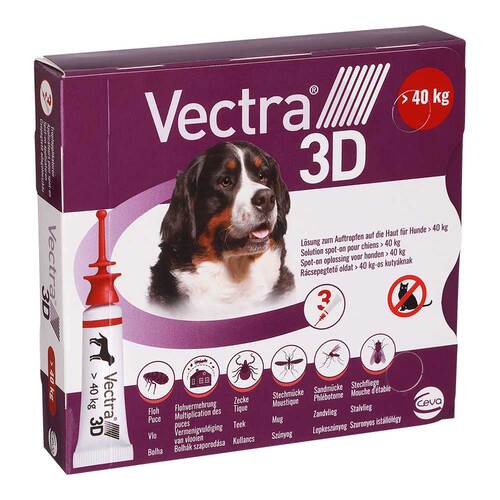 Vectra 3D L&ouml;sung z.Auftro.a.d.Haut f&uuml;r Hunde &uuml;ber 40 kg - 1