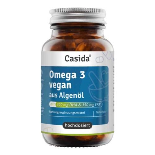 Omega-3 Vegan Algen&ouml;l hochdosiert EPA DHA Kapseln - 1