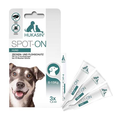 Hukasin Spot-on Zecken- und Flohschutz Ampulle f&uuml;r Hunde - 1