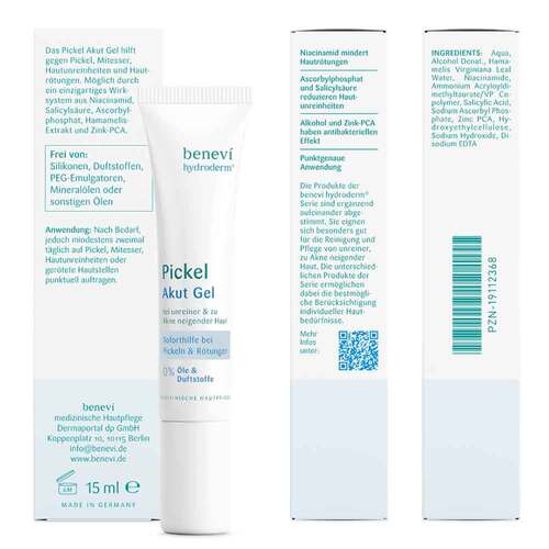Benevi Hydroderm Pickel Akut Gel - 8