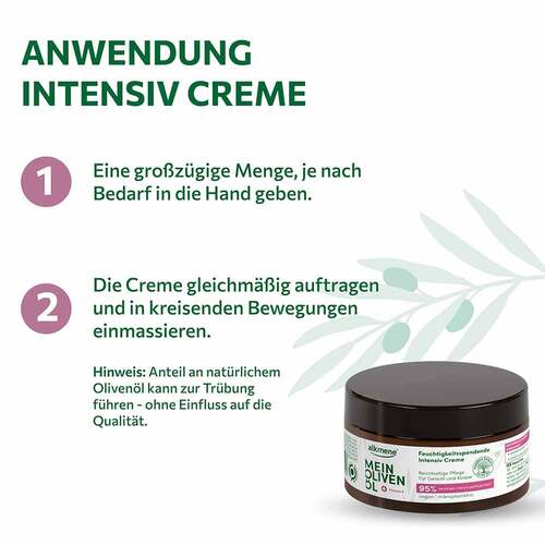 Alkmene Mein &Ouml;liven&ouml;l Feuchtigkeit intensive Creme - 4