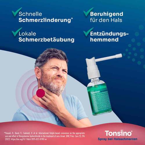 Tonsino Spray bei Halsschmerzen - 3
