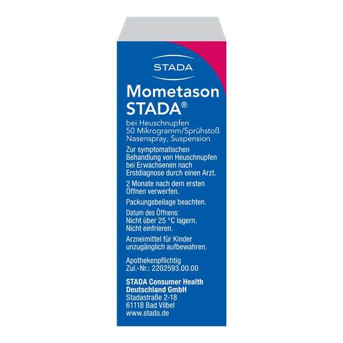 Mometason STADA Heuschnupfenspray 50 µg / Spr&uuml;hs.60 - 2