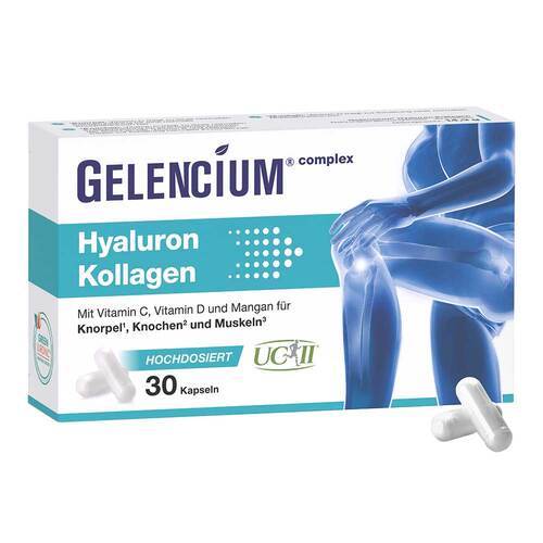 Gelencium Hyaluron Kollagen hochdosiert mit Vitamin C Kapseln  - 1