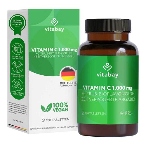 Vitamin C + Bioflavonoide 1000 mg vegan hochdosiert - 1