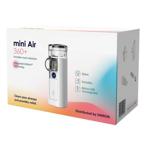 Omron mini Air 360 + Mesh Nebulizer tragbar - 2