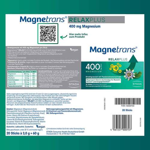 Magnetrans Relax + 400 mg Granulat Sticks Blaubeere - 2
