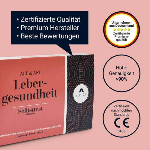 Aspilos Selbsttest Lebergesundheit Ast &amp; Alt - 5