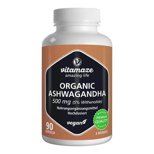 Ashwagandha Extrakt 500 mg Kapseln vegan - 1