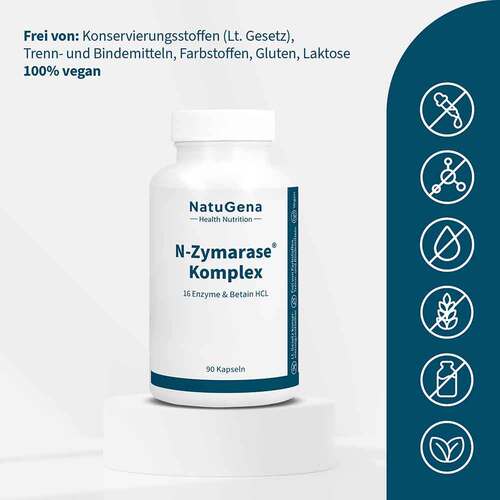 N-Zymarase Komplex Enzyme + Betain HCL Kapseln - 3