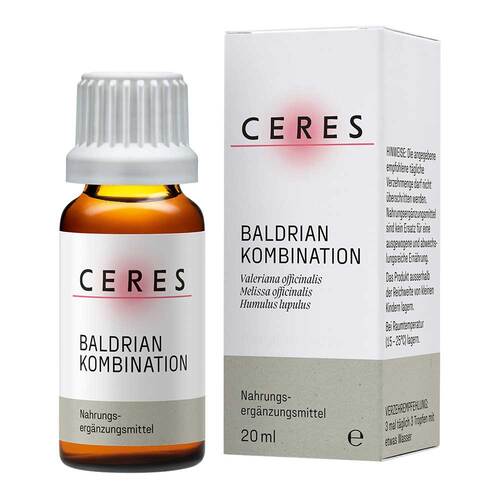 CERES Baldrian Valeriana Kombination Tropfen - 1