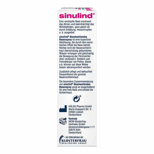 sinulind Abschwellendes Nasenspray - 3