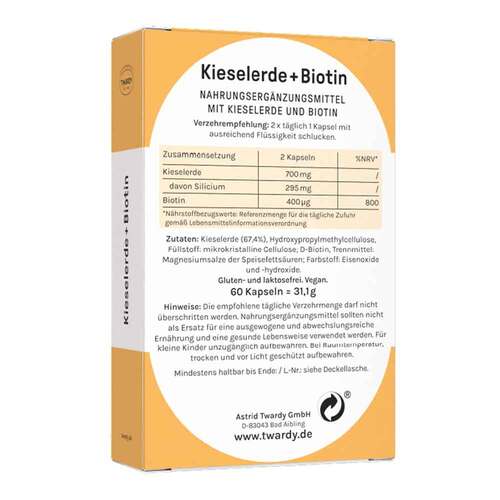 Kieselerde + Biotin Kapseln vegan - 2