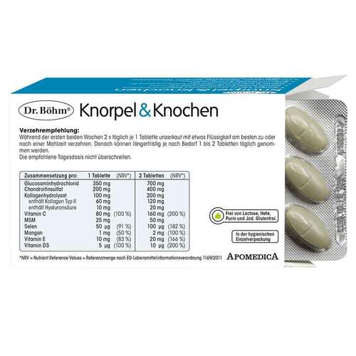 Dr. B&ouml;hm Knorpel &amp; Knochen Tabletten - 2