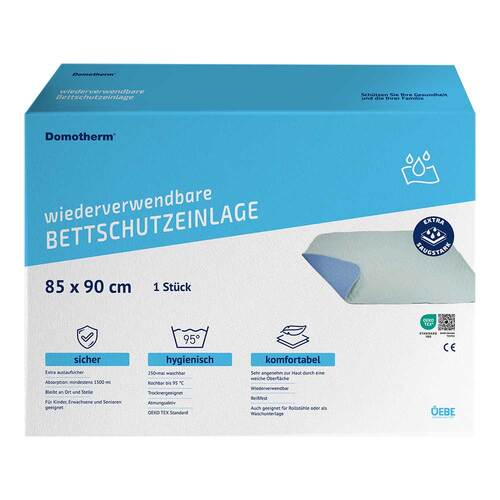 Domotherm Bettschutzeinlage waschbar 85x90 cm - 1