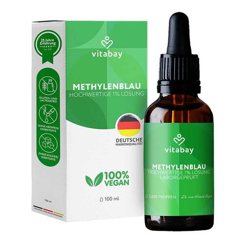 Methylenblau hochwertige 1% L&ouml;sung vegan - 1