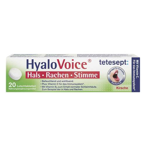 Tetesept Hyalovoice Hals Rachen Stimme Lutschtabletten  - 1