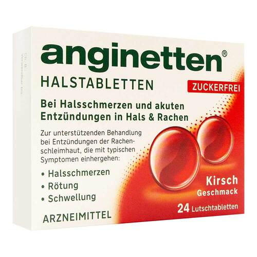 Anginetten Halstabletten zuckerfrei Kirsche - 1
