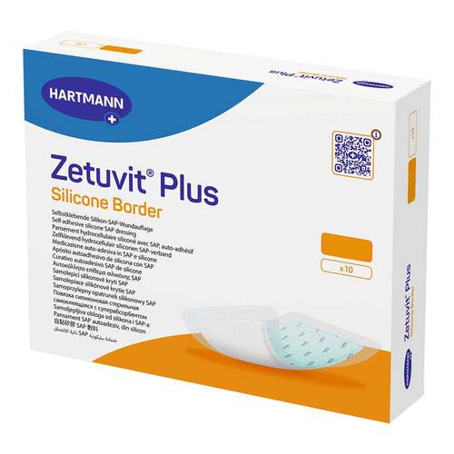 Zetuvit Plus Silicone Border 15x25 cm - 1
