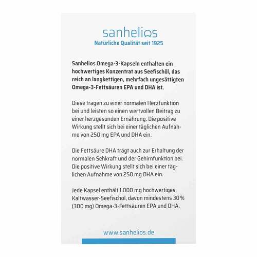 Sanhelios Omega-3 Kapseln 1000 - 3