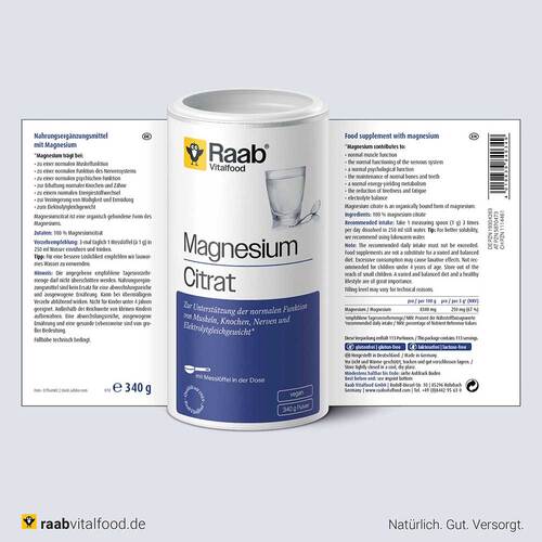 Raab Vitalfood Magnesiumcitrat Pulver - 3
