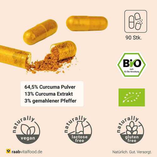 Raab Vitalfood Curcuma Extrakt Bio Kapseln - 2