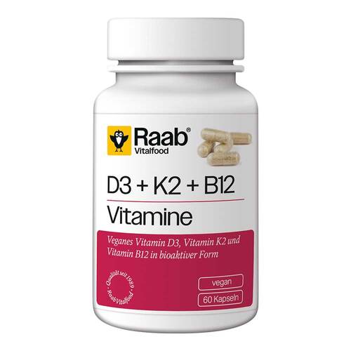Raab Vitalfood Vitamin D3 K2 B12 Kapseln - 1