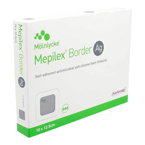 Mepilex Border Ag Schaumverband 10x12,5 cm steril - 1