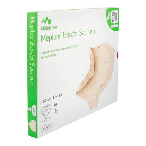 Mepilex Border Sacrum Schaumverband 22x25 cm steril - 1