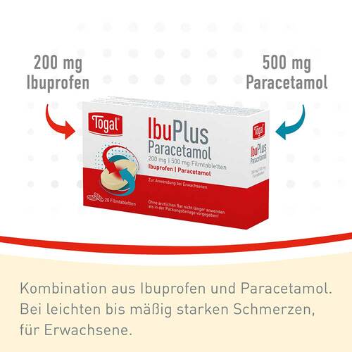 Togal Ibuplus Paracetamol 200 mg / 500 mg Filmtabletten  - 2