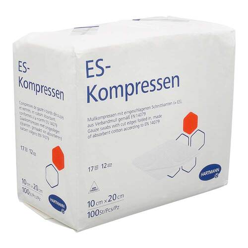ES-Kompressen unsteril 10x20 cm 12fach - 1