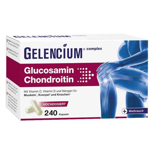 Gelencium Glucosamin Chondroitin hochdosiert mit Vitamin C Kapseln - 1