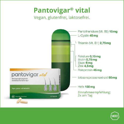 Pantovigar vital Kapseln mit N&auml;hrstoffen f&uuml;r Haare - 4