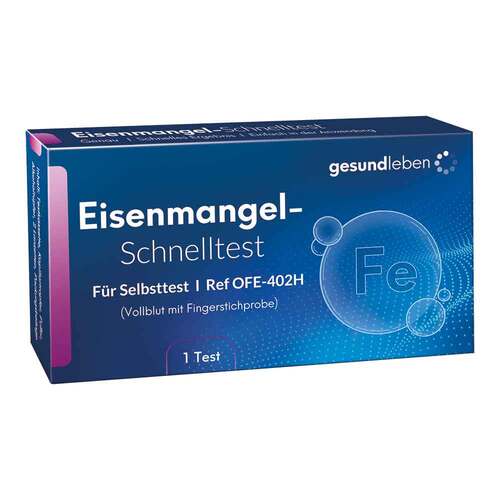 Gesund Leben Eisenmangel-Schnelltest Blut - 1