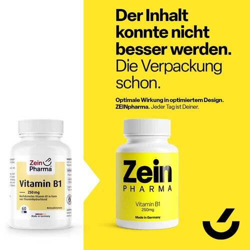 Vitamin B1 Thiamin 250 mg Kapseln Zeinpharma - 3