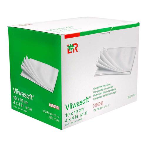 Vliwasoft Vlieskompressen steril 10x10 cm 4l. - 1
