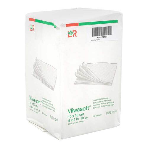 Vliwasoft Vlieskompressen unsteril 10x10 cm 6l. - 1