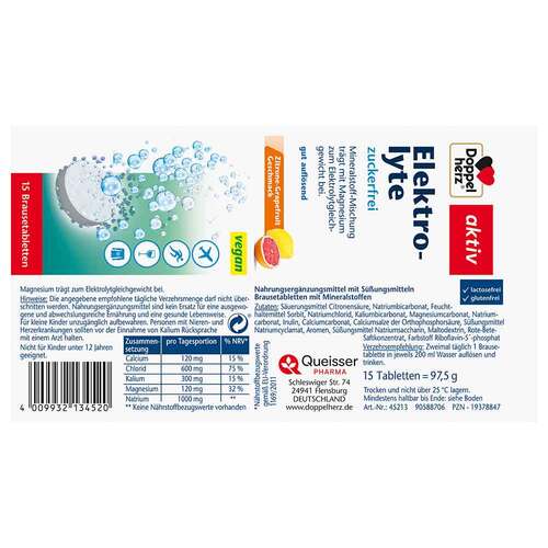 Doppelherz Elektrolyte zuckerfrei Brausetabletten - 2