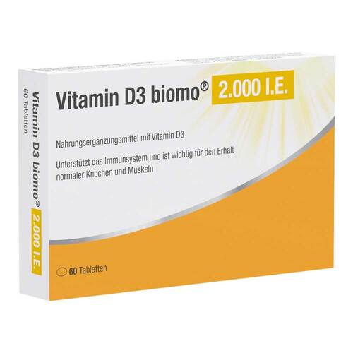 Vitamin D3 Biomo 2.000 I.E. Tabletten - 1